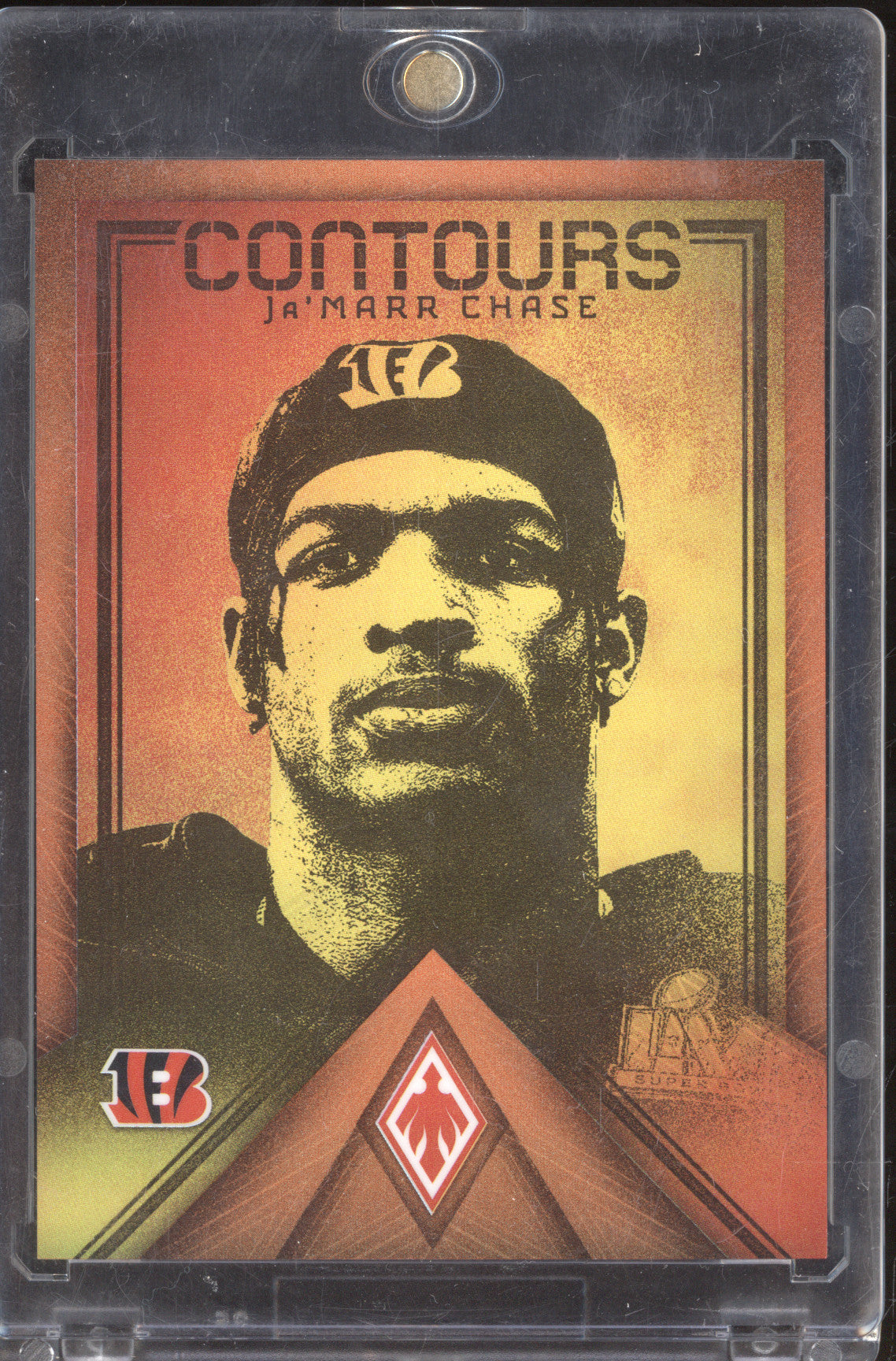 Ja'Marr Chase 2022 Panini Phoenix CT-12 Contours Orange 41/99