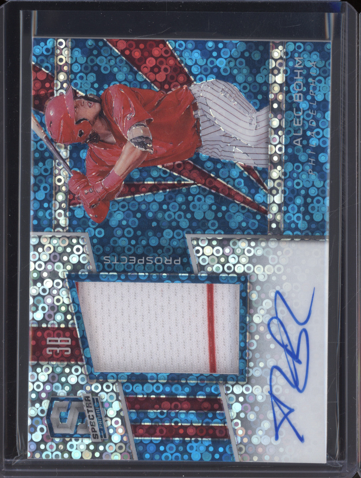 Alec Bohm 2020 Panini Spectra SPJA-AB Prospects Jersey Auto /49