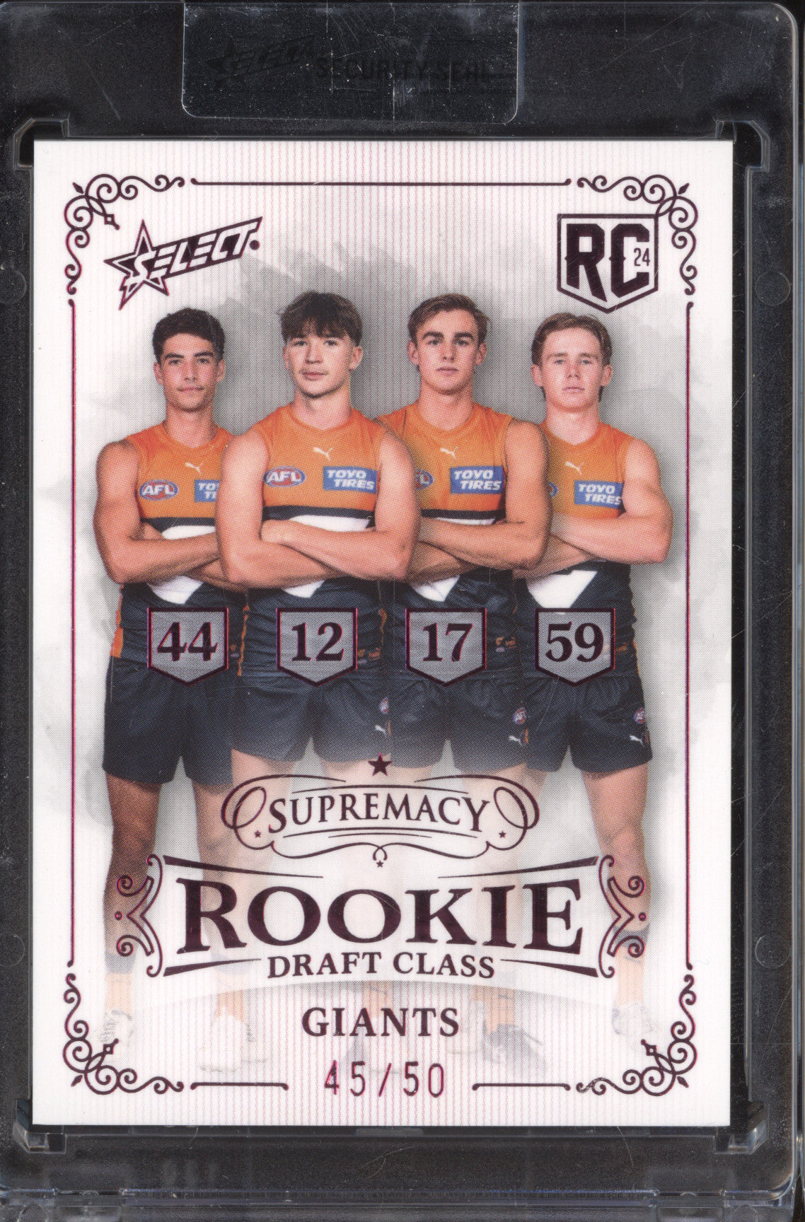 Gothard Leake Fonti Thomas 2024 Select Supremacy Rookie Draft Class RC 45/50