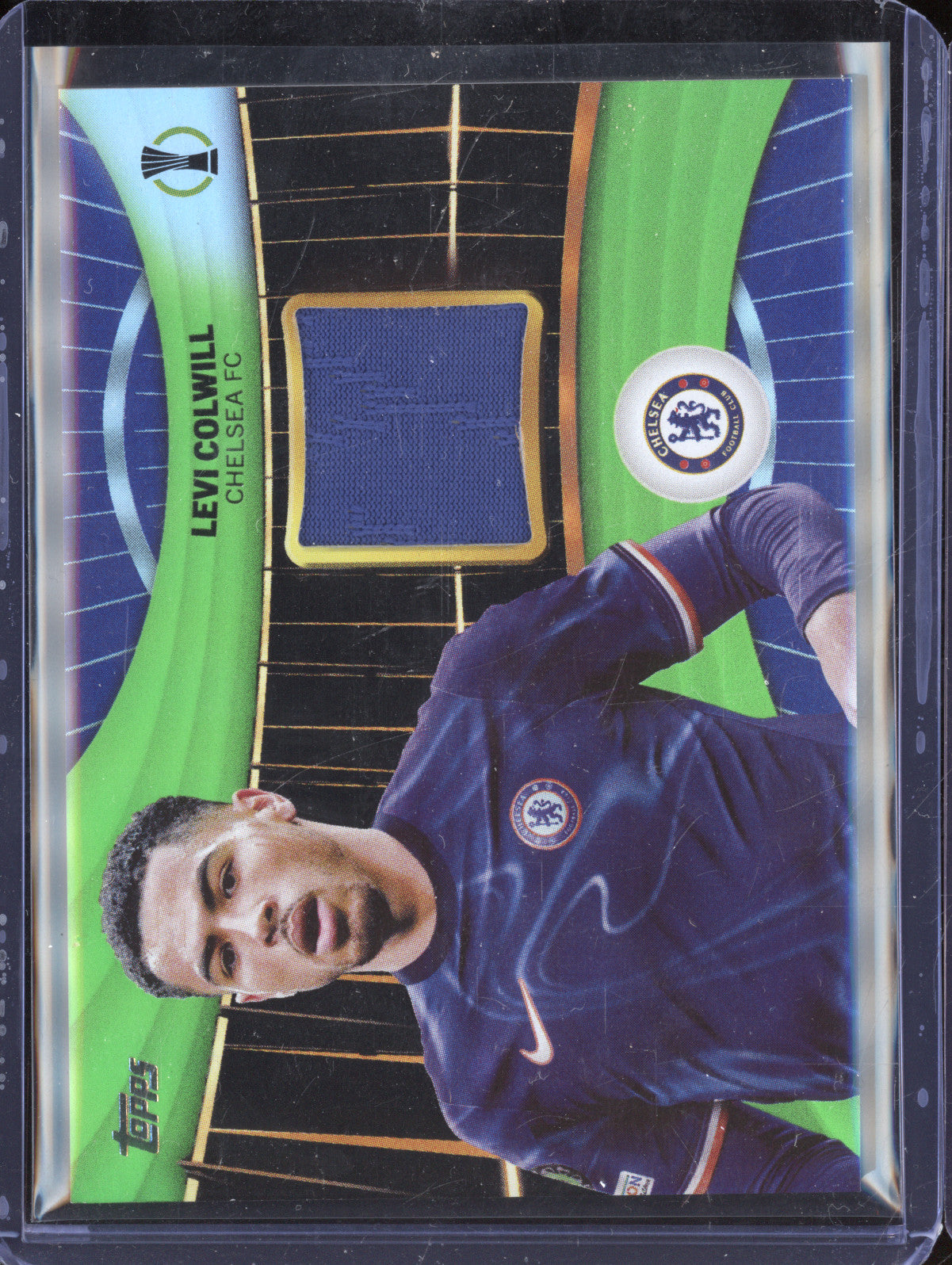 Levi Colwill 2024-25 Topps UCC SR-LC Superstars Relic Neon Green 165/199