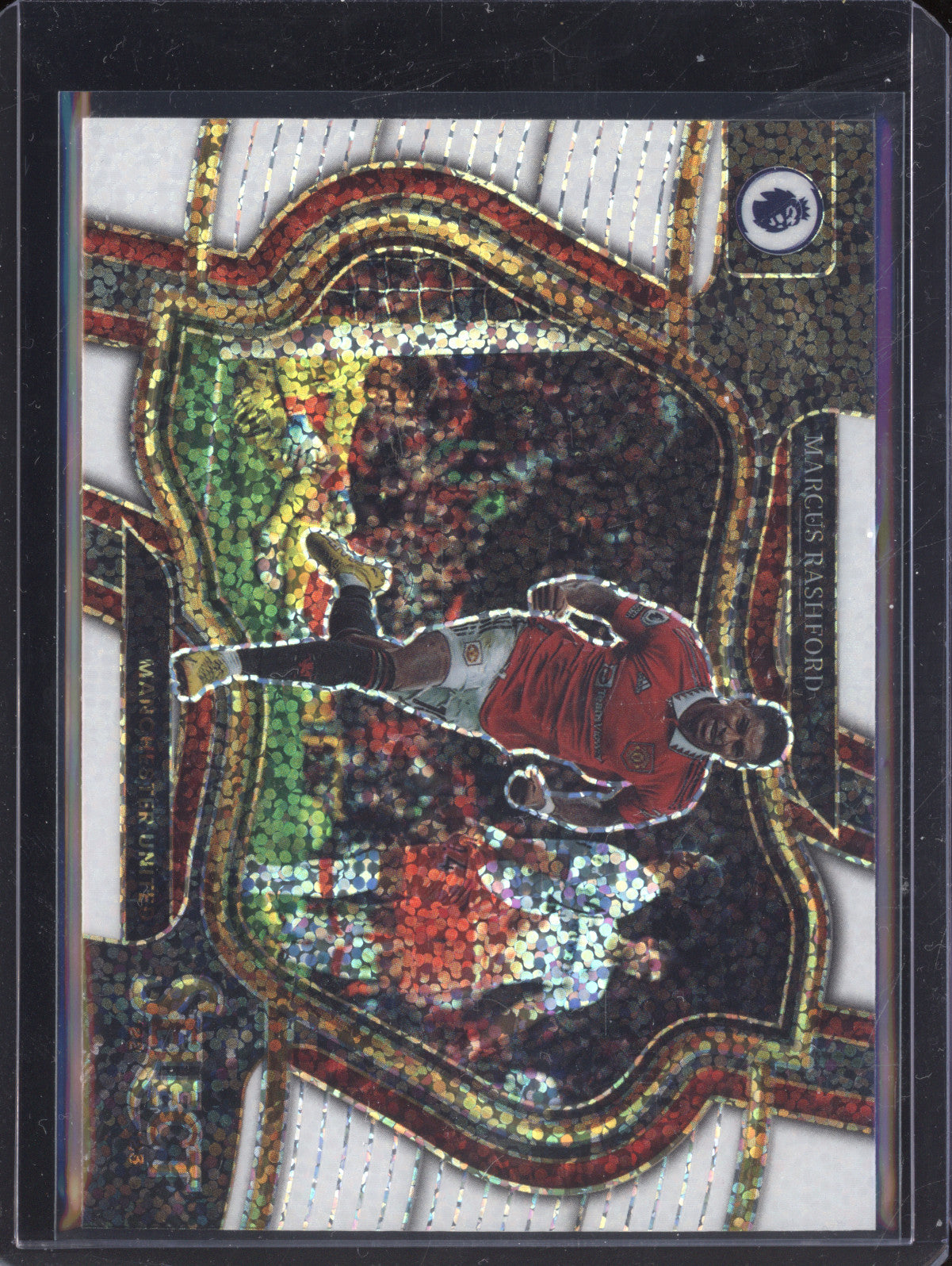 Marcus Rashford 2022-23 Panini Select Premier League 206 White Sparkle