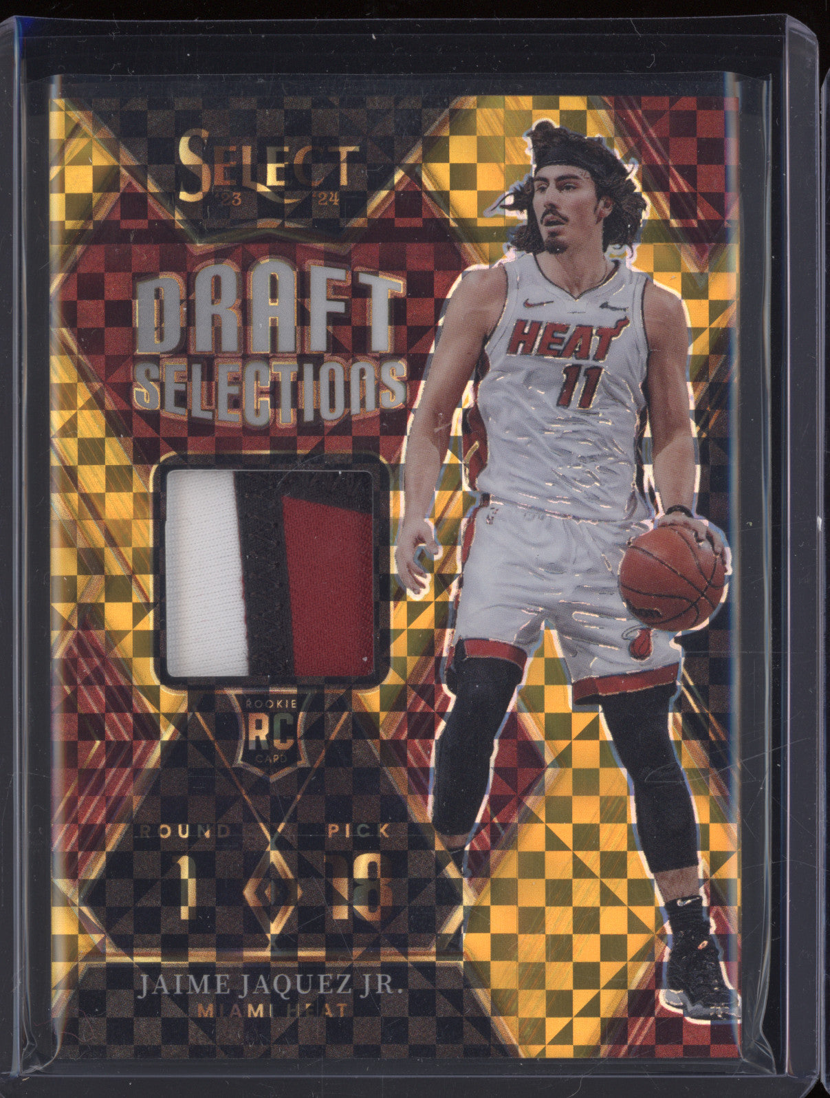 Jaime Jaquez Jr. 2023-24 Panini Select DSM-JJ Draft Selections Gold Prizm RC /10