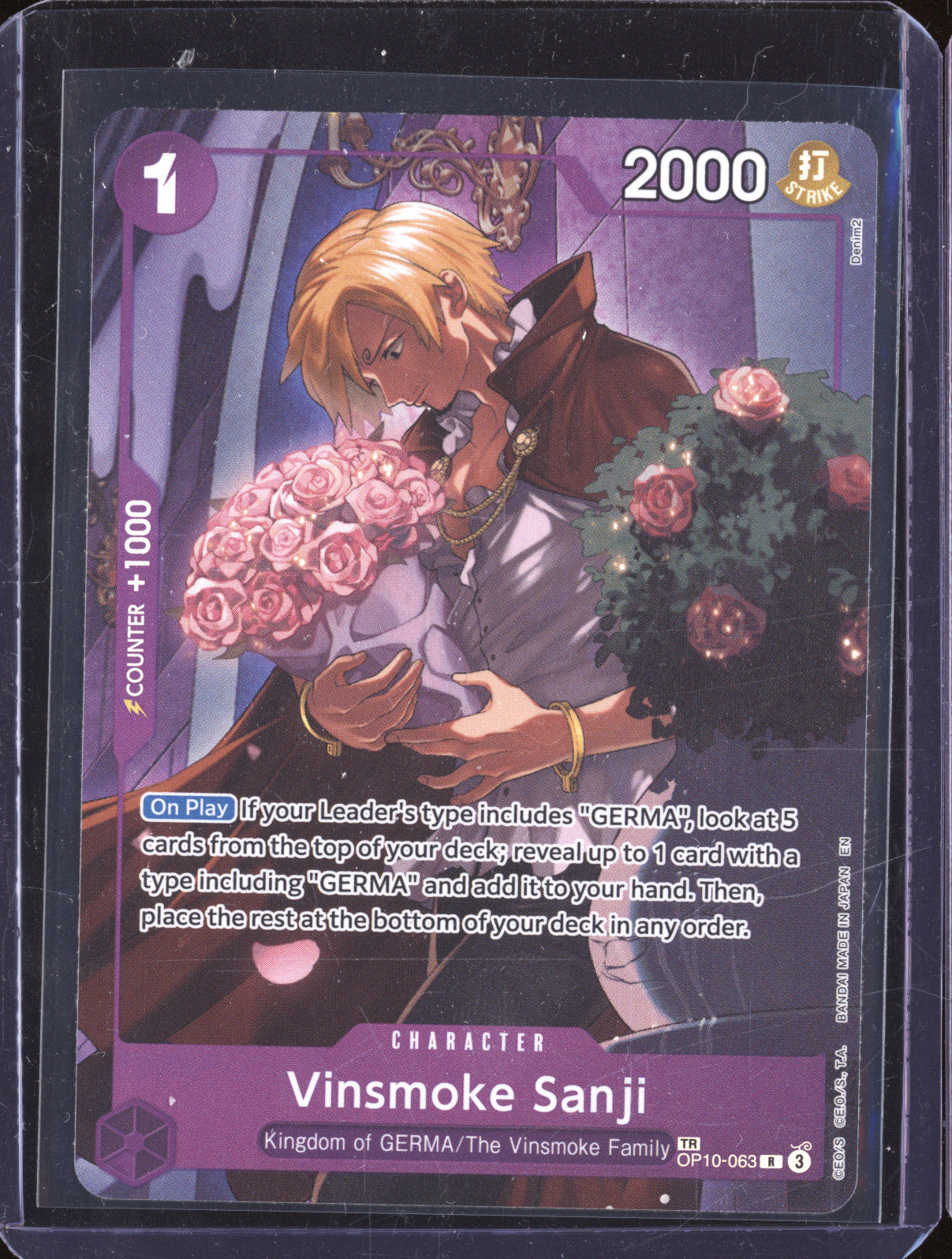 Vinsmoke Sanji 2025 One Piece Royal Blood OP10-063 Treasure Rare