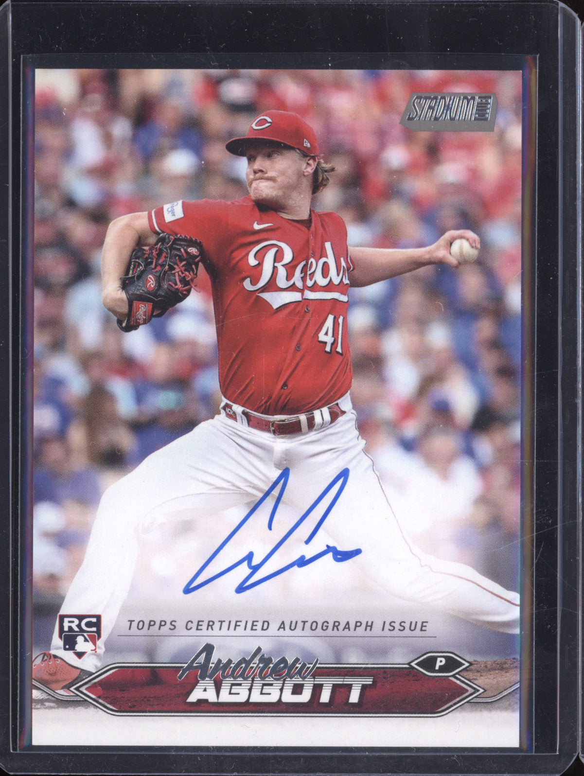Andrew Abbott 2024 Topps Stadium Club SCBA-AA Autograph RC