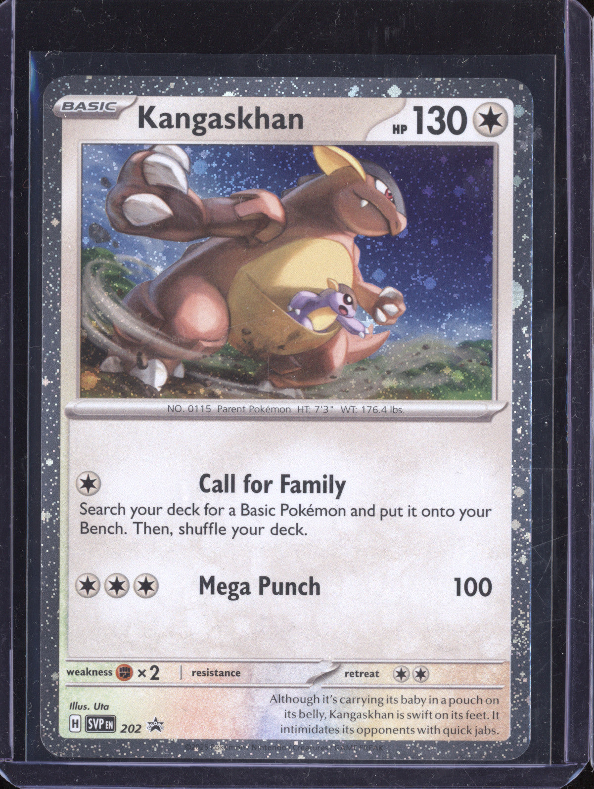Kangaskhan 2025 Pokemon Scarlet & Violet Promos 202 Cosmos Holo
