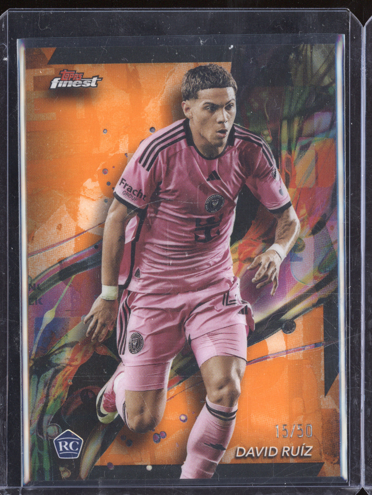 David Ruiz 2024 Topps Finest MLS 36 Orange Refractor RC 15/50