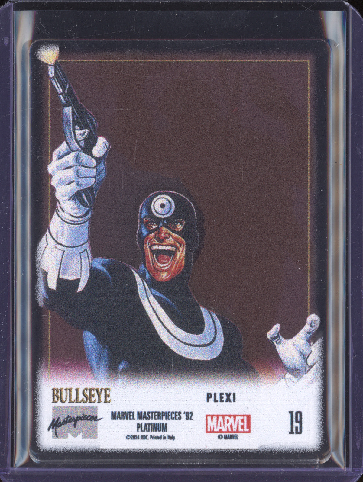 Bullseye 2024 Skybox Masterpieces '92 Platinum 19 Plexi