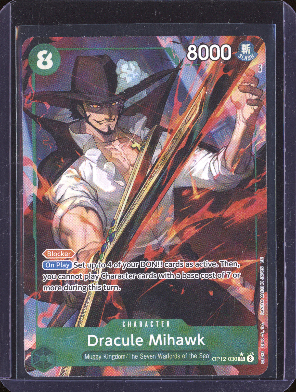 Dracule Mihawk 2025 One Piece Legacy of the Master OP12-030 Super Rare Alt Art