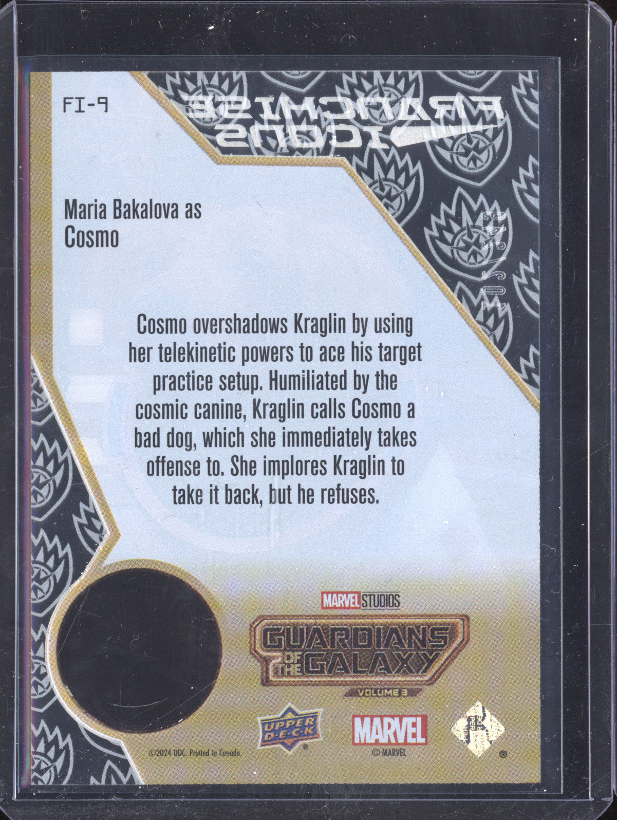 Cosmo 2024 Upper Deck Guardians of the Galaxy 5 FI-9 Franchise Icons 102/249