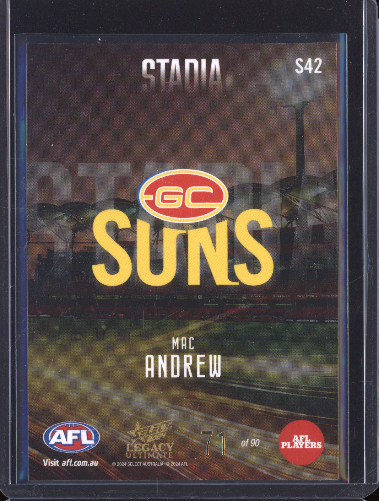 Mac Andrew 2024 Select Legacy Ultimate S42 Stadia 71/90