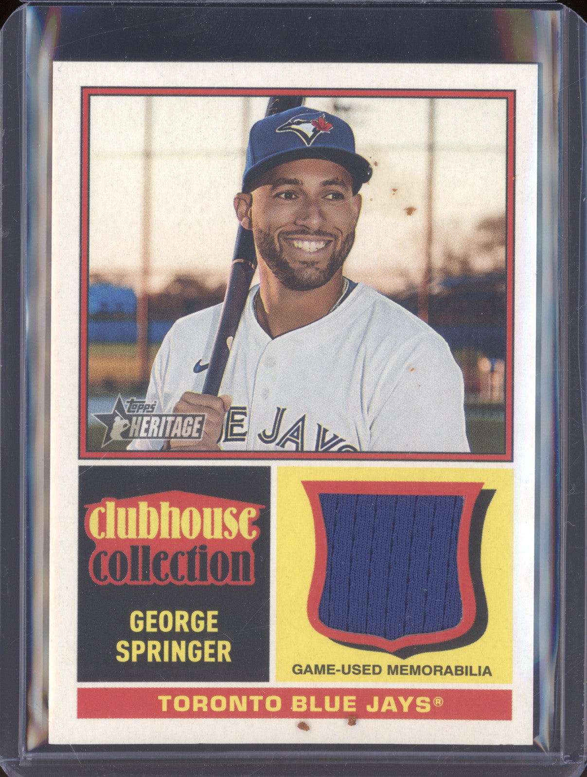 George Springer 2025 Topps Heritage CCR-GS Clubhouse Collection