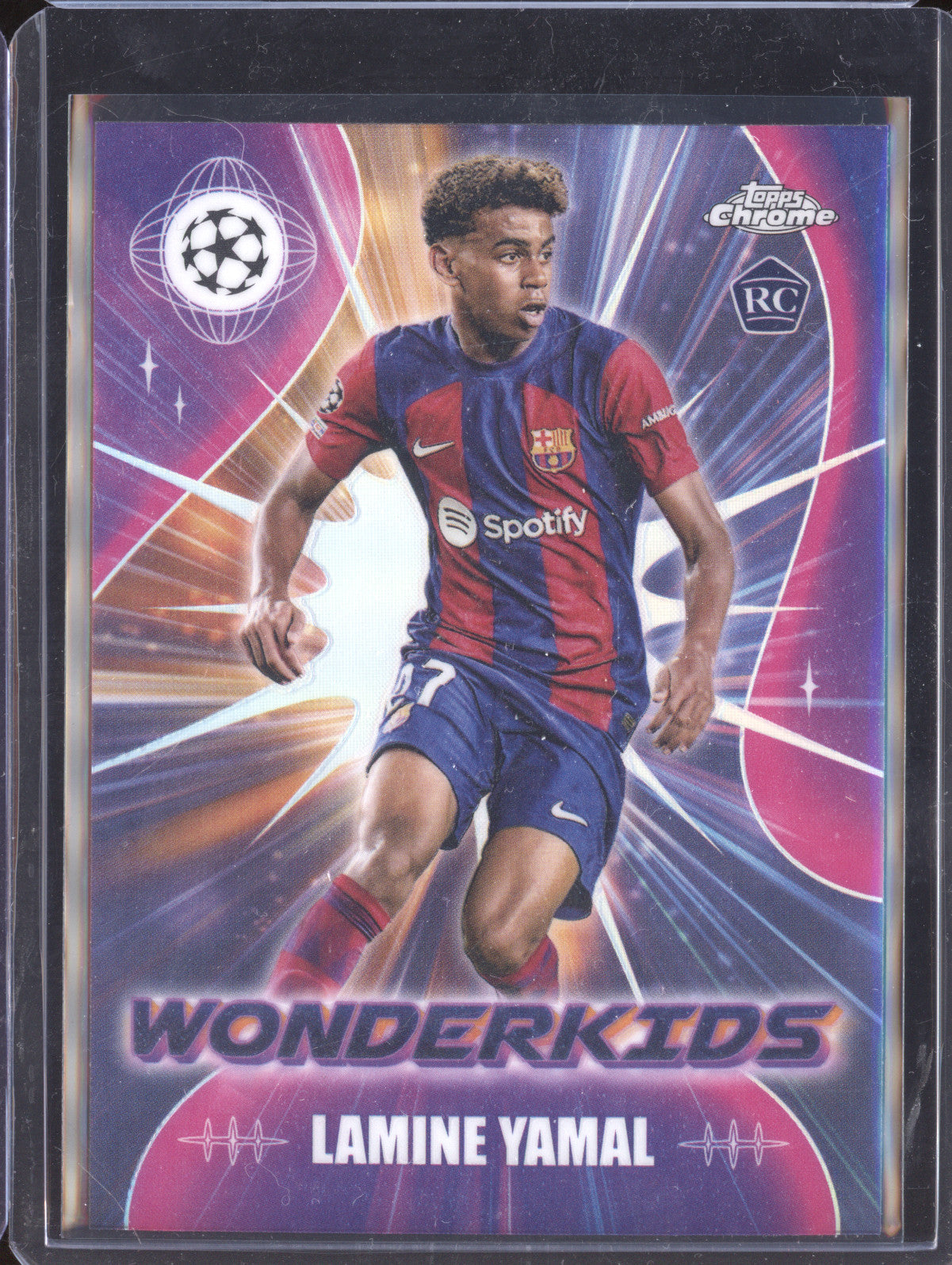 Lamine Yamal 2023-24 Topps Chrome UCC WK-3 Wonderkids RC