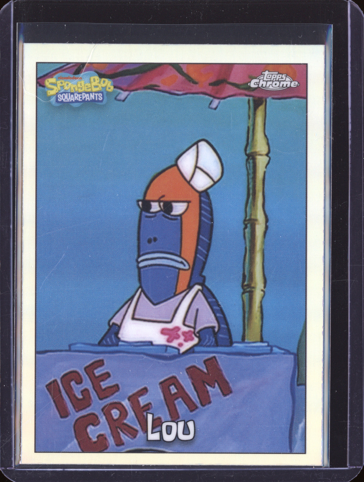 2025 Topps Chrome SpongeBob SquarePants 25th Anniversary 148 Lou Refractor