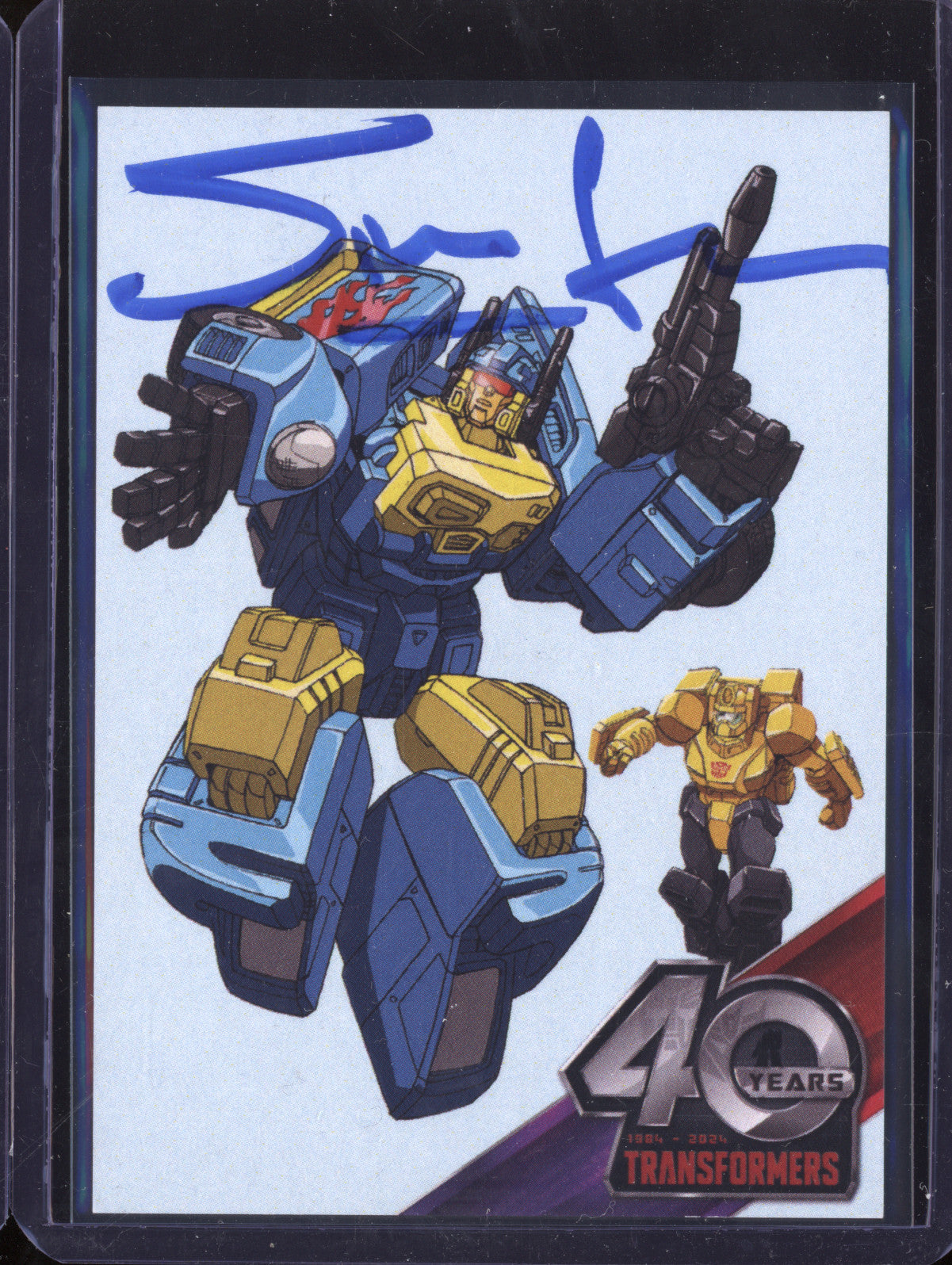 Nightbeat & Muzzle 0 Dynamite Transformers 40th Anniversary 4 Hand Signed Card