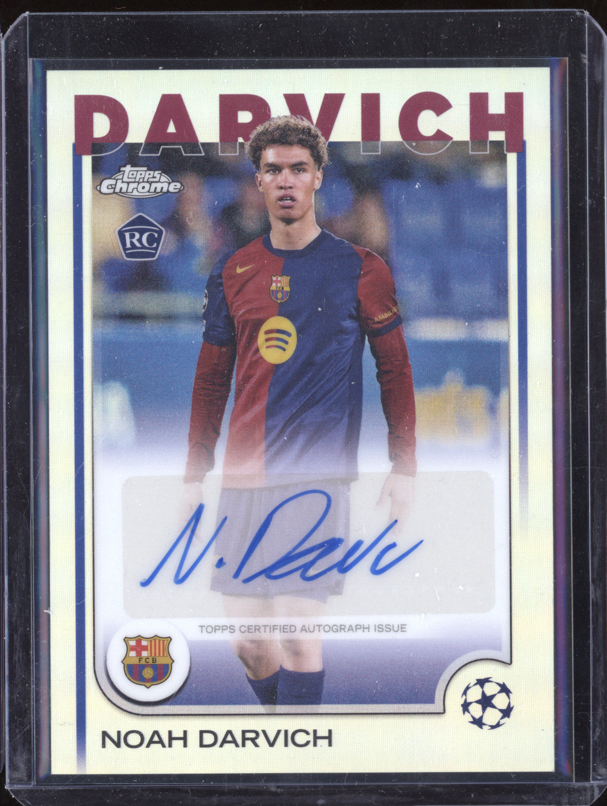 Noah Darvich 2024-25 Topps Chrome CA-ND Auto RC