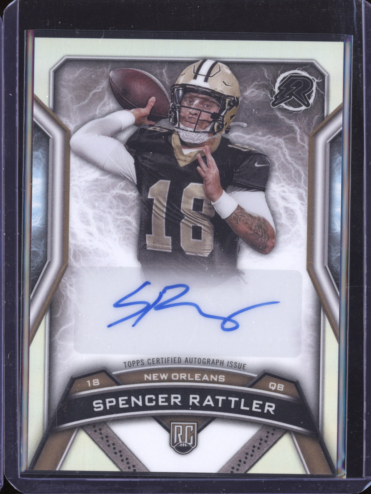 Spencer Rattler 2024 Topps Resurgence RRS-SR Rookie Auto Refractor RC