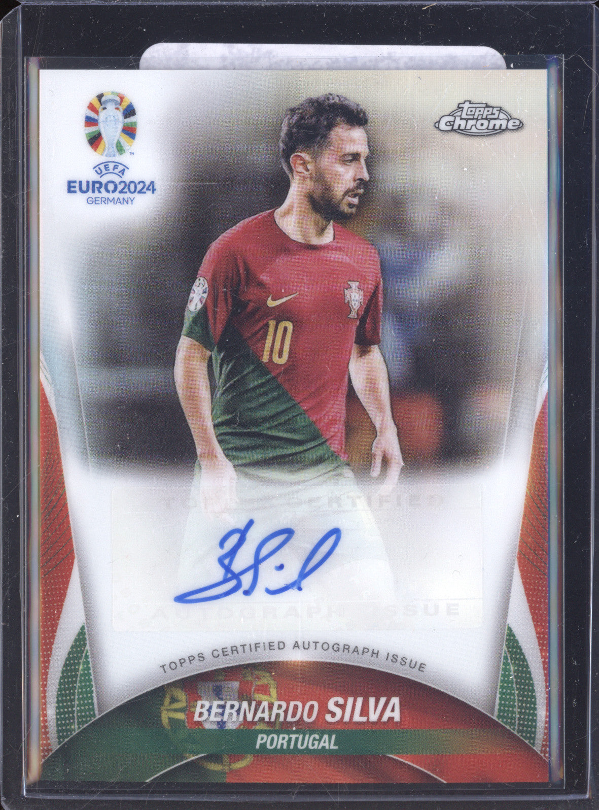 Bernardo Silva 2024 Topps Chrome UEFA Euro CA-SI Chrome Auto