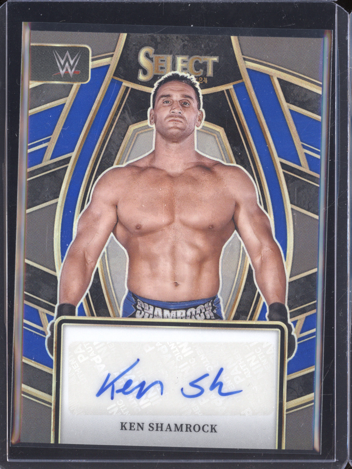 Ken Shamrock 2024 Panini Select SL-KSH Signature Selections Blue 41/49