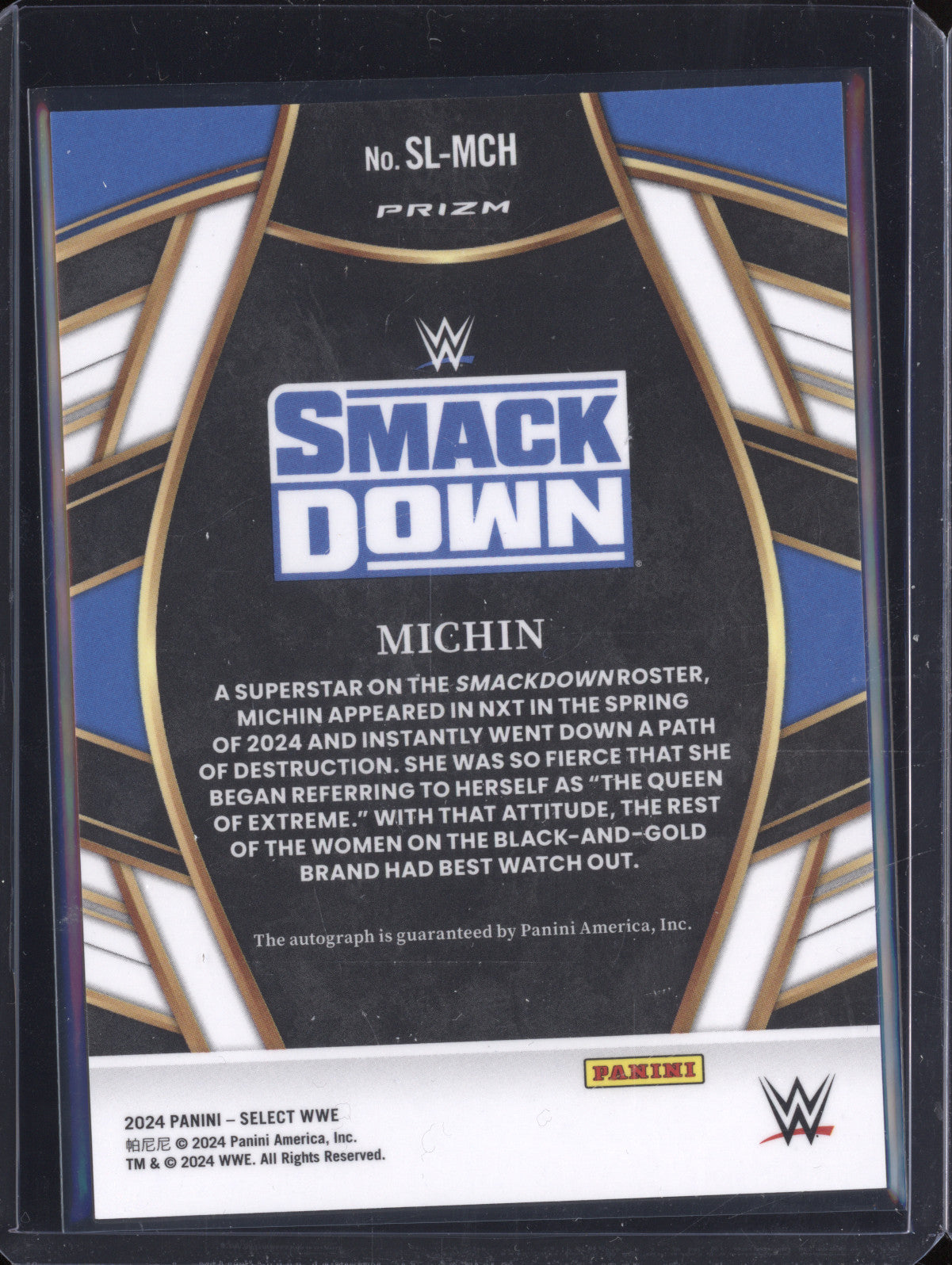 Michin 2024 Panini Select SL-MCH Signature Selections