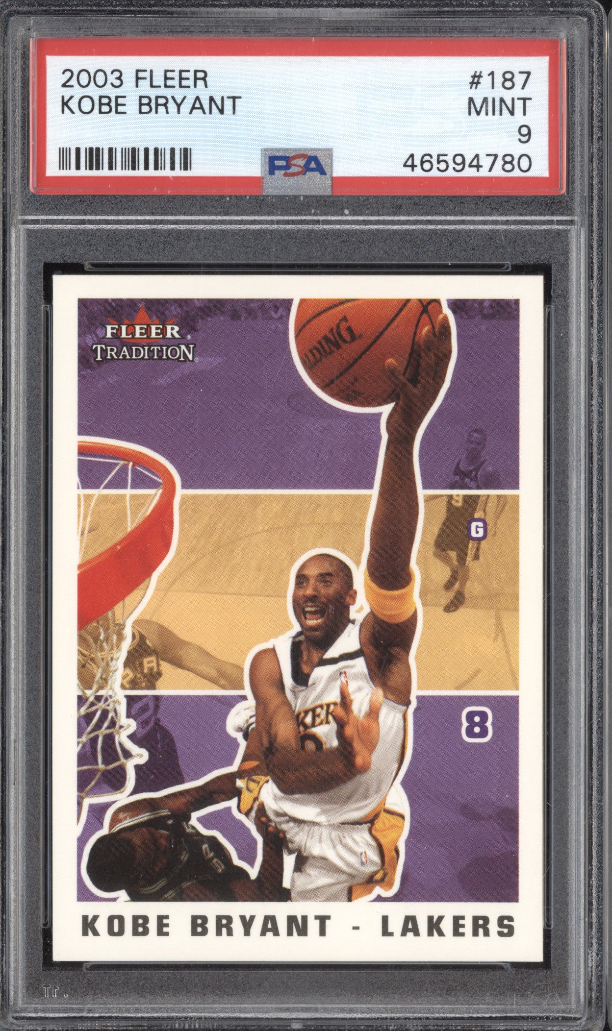 Kobe Bryant 2003-04 Fleer 187 PSA 9