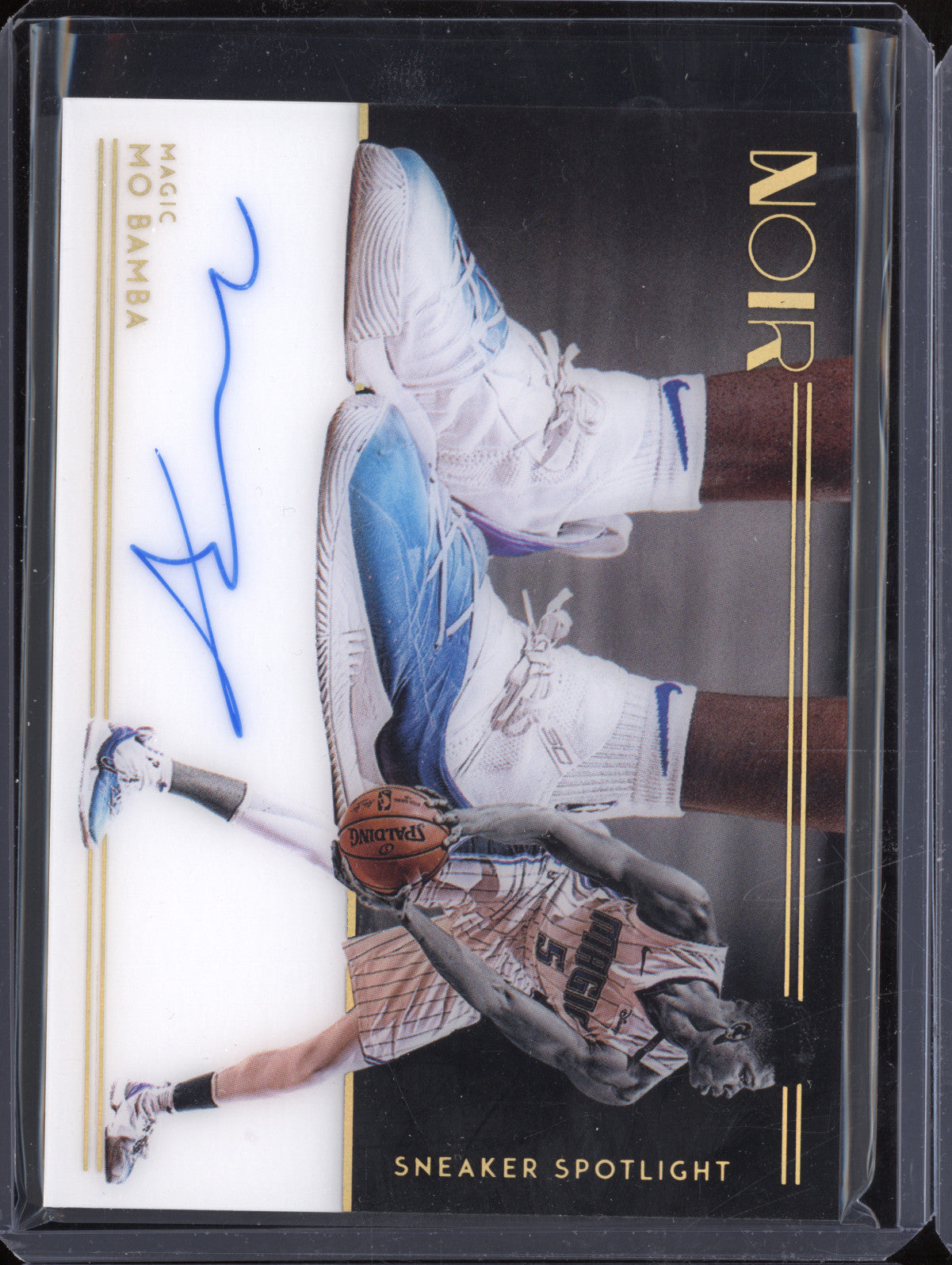 Mo Bamba 2018-19 Panini Noir SNS-MO Sneaker Spotlight Auto RC 70/99