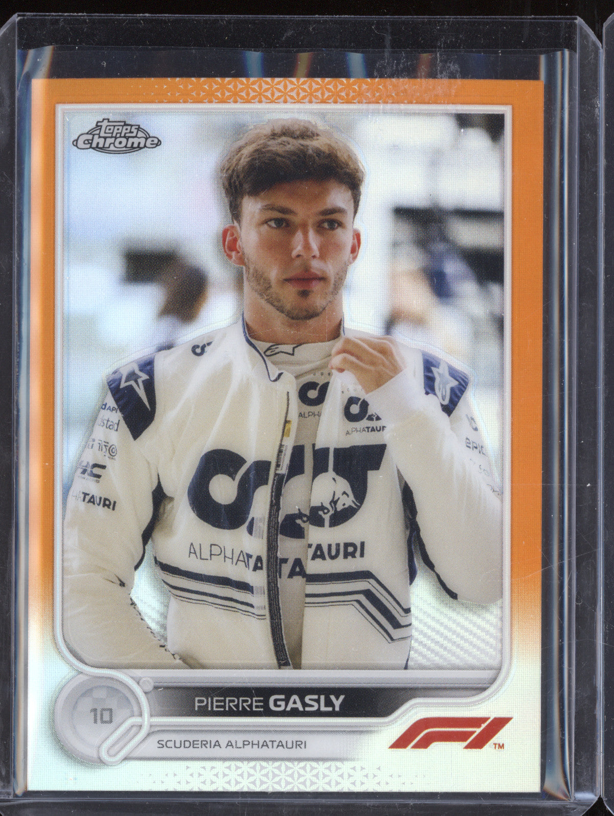 Pierre Gasly 2022 Topps Chrome 45 Orange Refractor 6/25