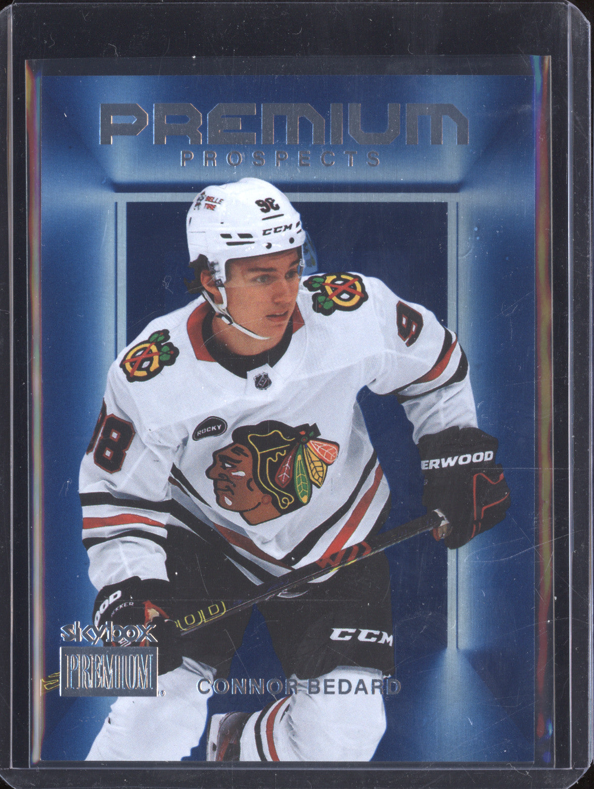 Connor Bedard 2023-24 SkyBox Metal Universe PP-1 Premium Prospects RC