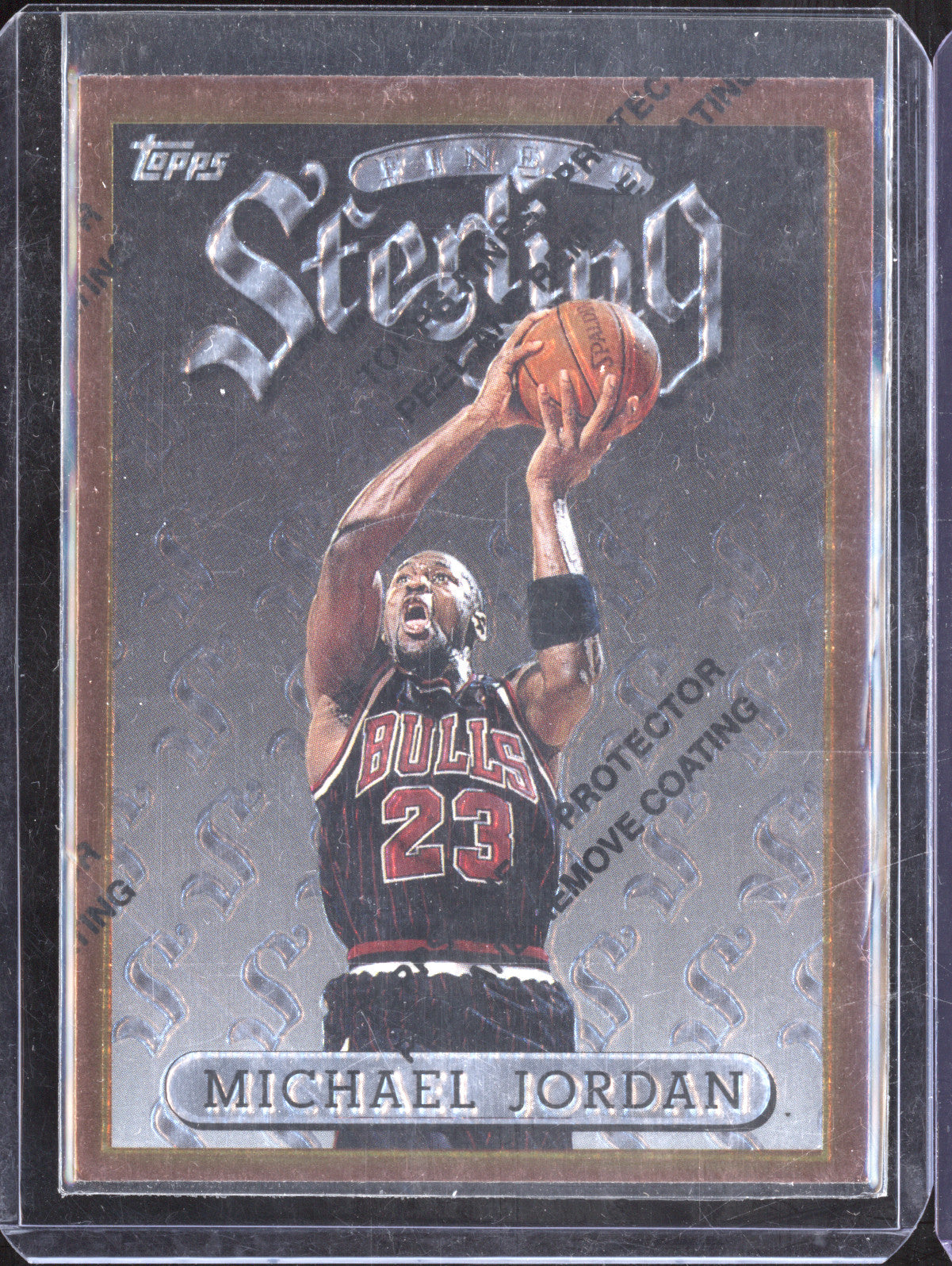 Michael Jordan 1996-97 Topps Finest 50 Sterling with Coating