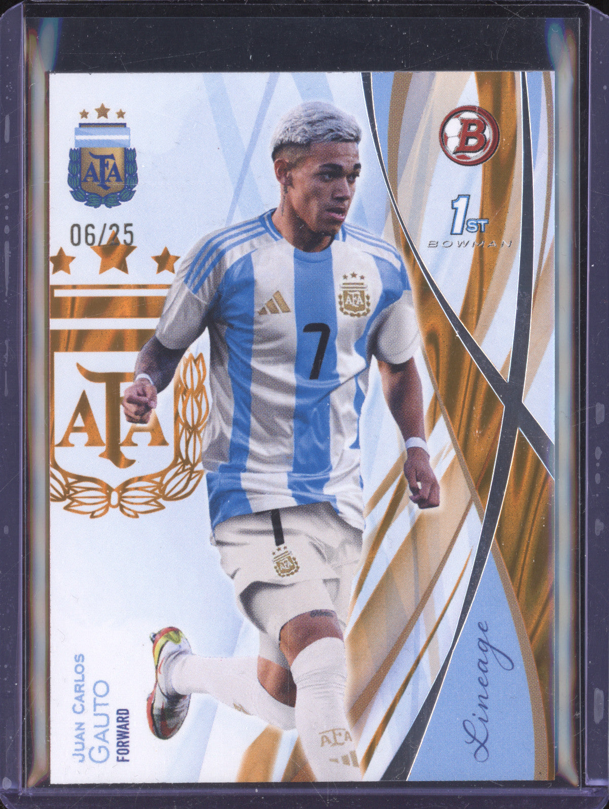 Juan Carlos Gauto 2024 Topps Lineage Argentina 12 1st Prospect Bronze RC 6/35