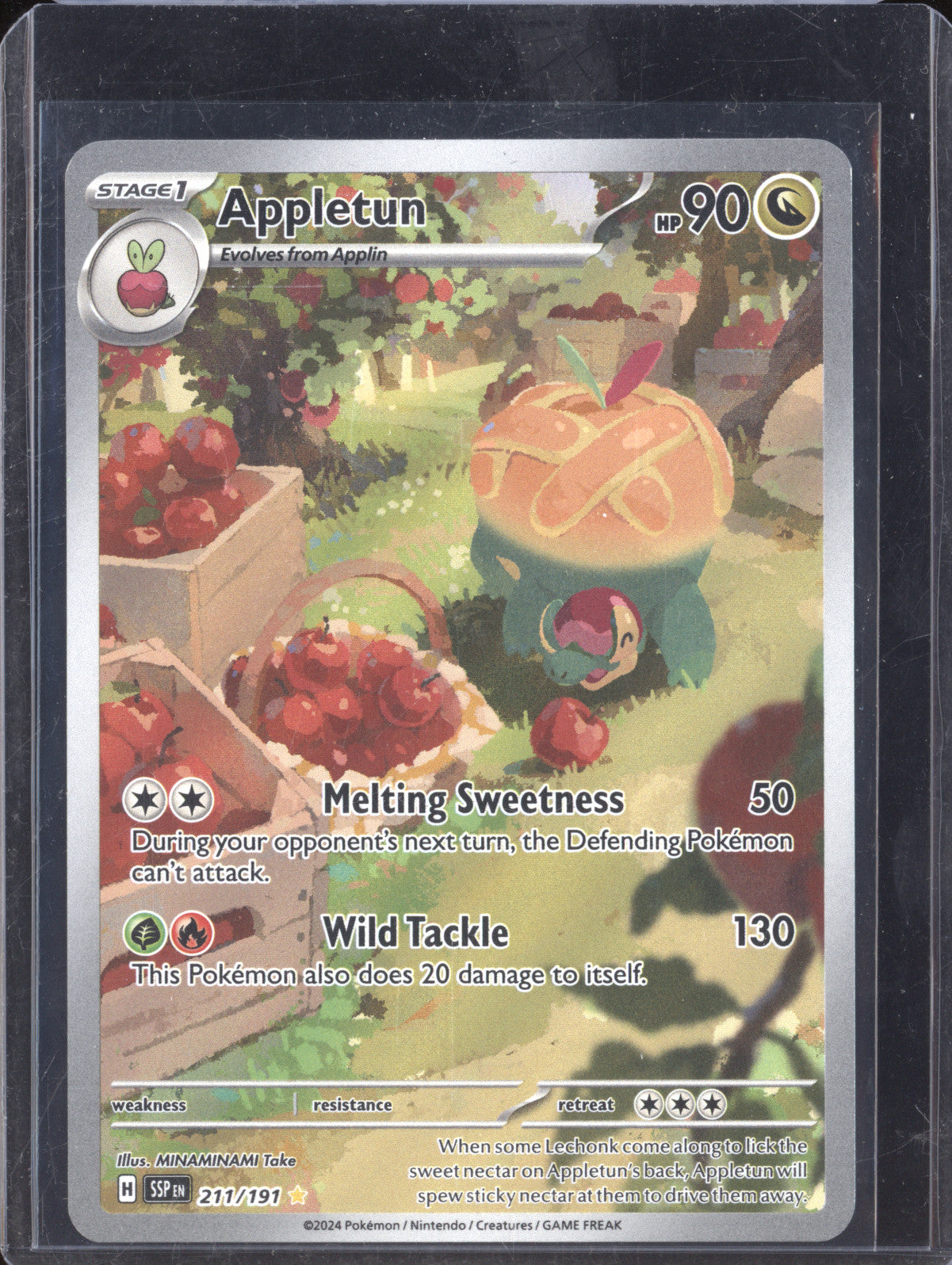 Appletun 2024 Pokemon Surging Sparks 211/191 Illustration Rare