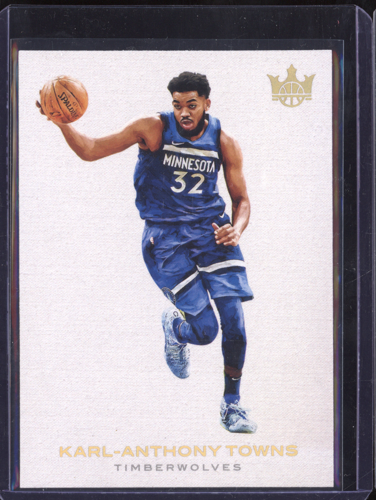 Karl-Anthony Towns 2020-21 Panini Court Kings 40 Blank Slate