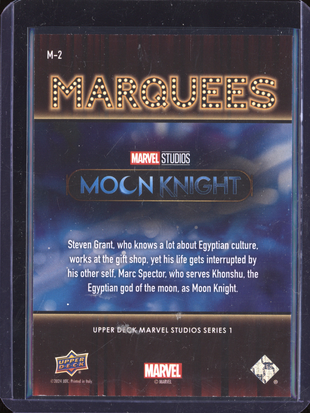 Moon Knight 2024 Upper Deck Marvel Studios Series 1 M-2 Marquees Gold 26/65