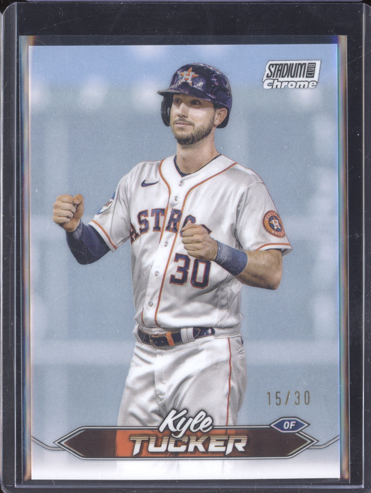 Kyle Tucker 2024 Topps Stadium Club 119 Chrome Pearl White 15/30