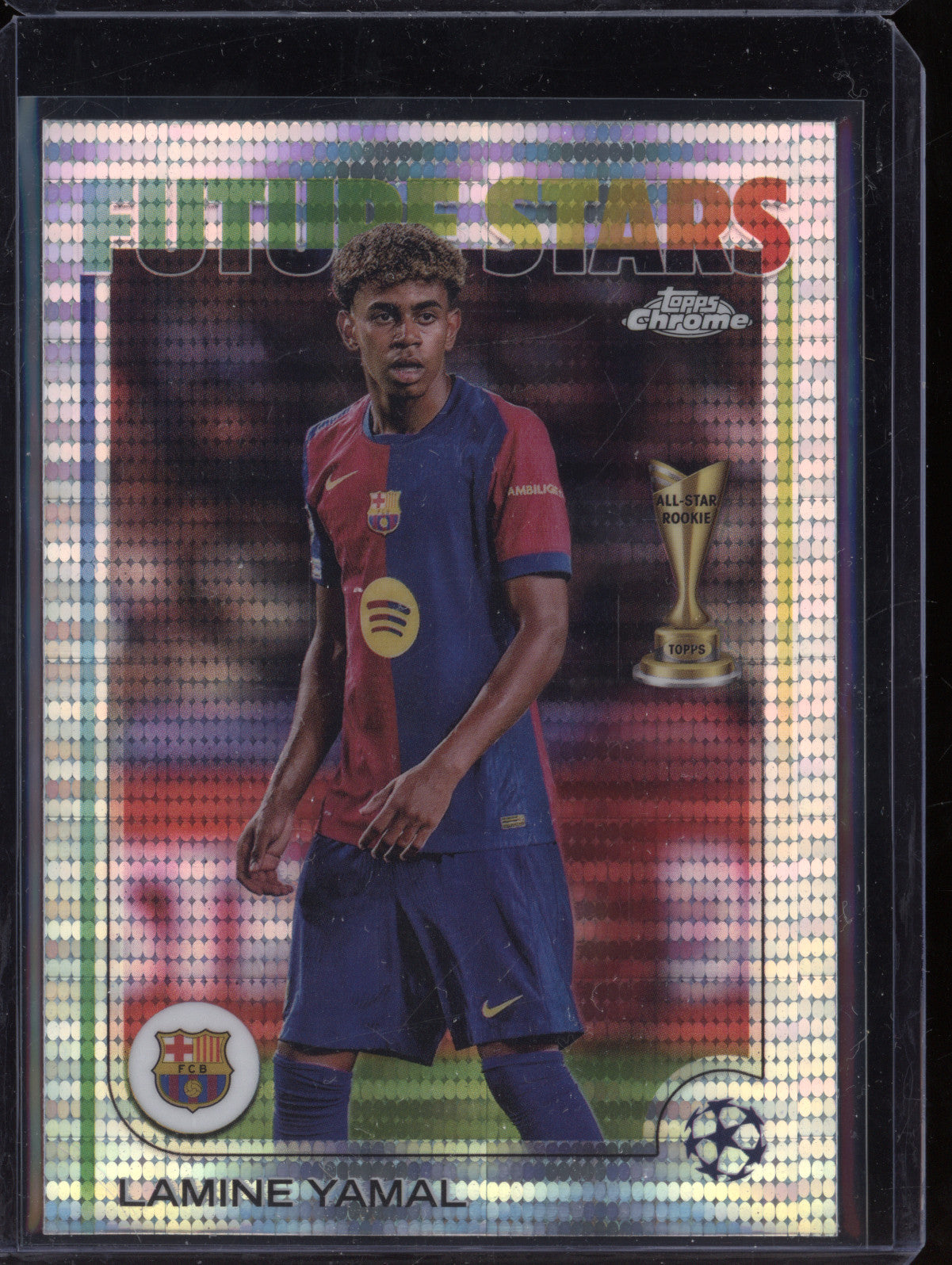 Lamine Yamal 2024-25 Topps Chrome 27 Future Stars Pulsar