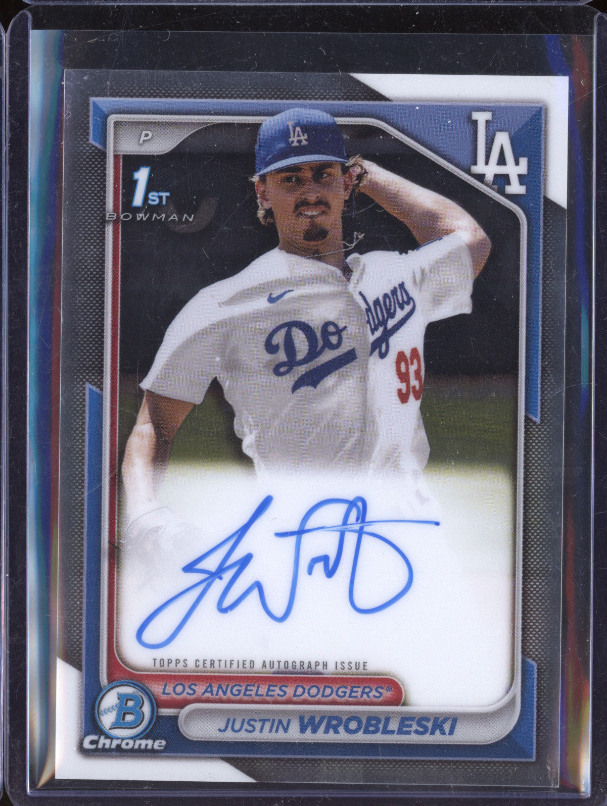 Justin Wrobleski 2024 Bowman Chrome CPA-JWR Chrome Prospect Auto RC