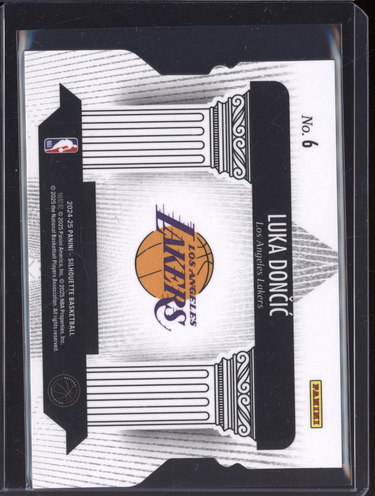 Luka Doncic 2024-25 Panini Silhouette 6 Pillars Of The Game 10/10