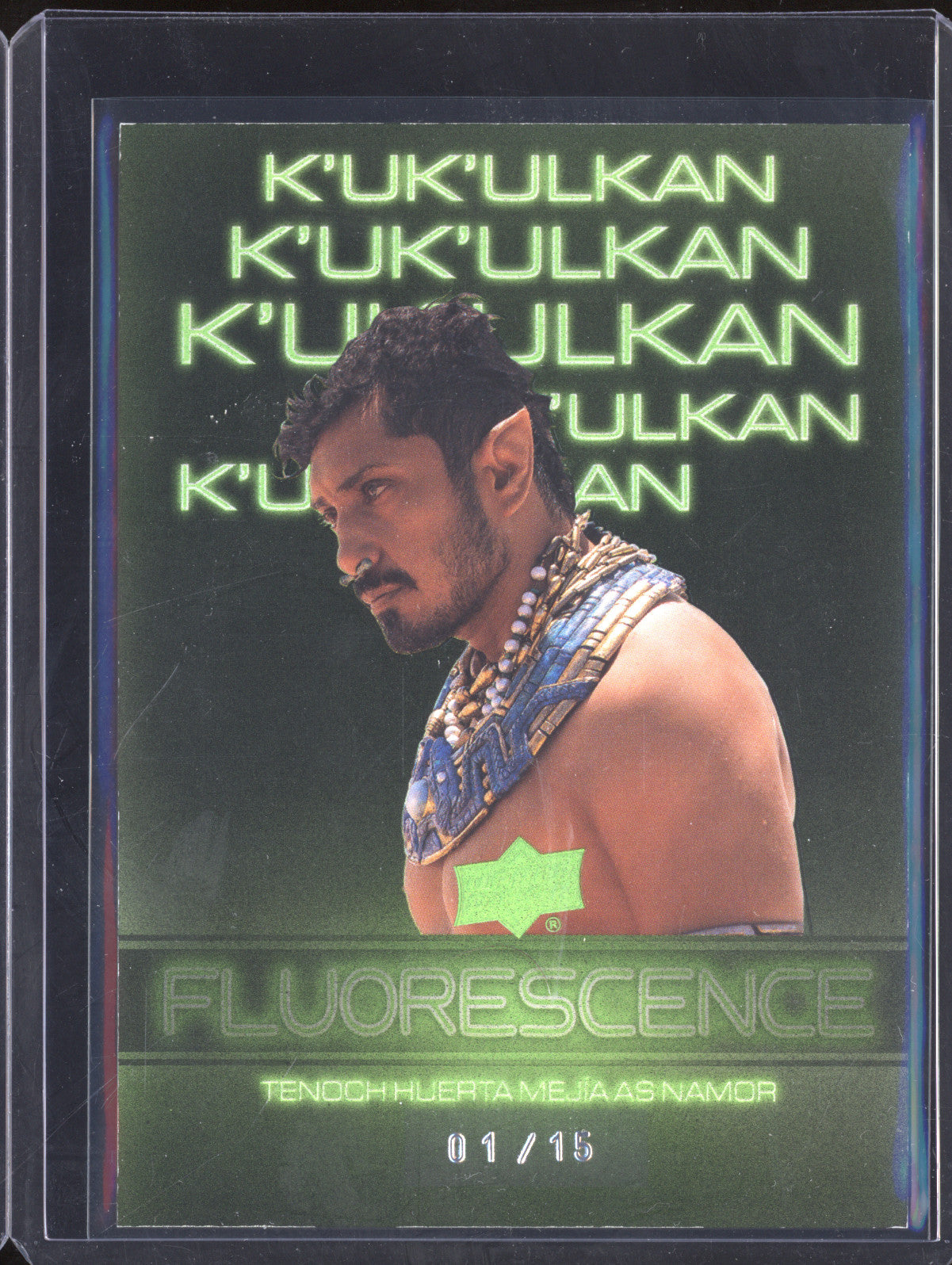 Namor 2024 Upper Deck Marvel Studios Series 2 F-35 Fluorescence Green Alpha 1/15