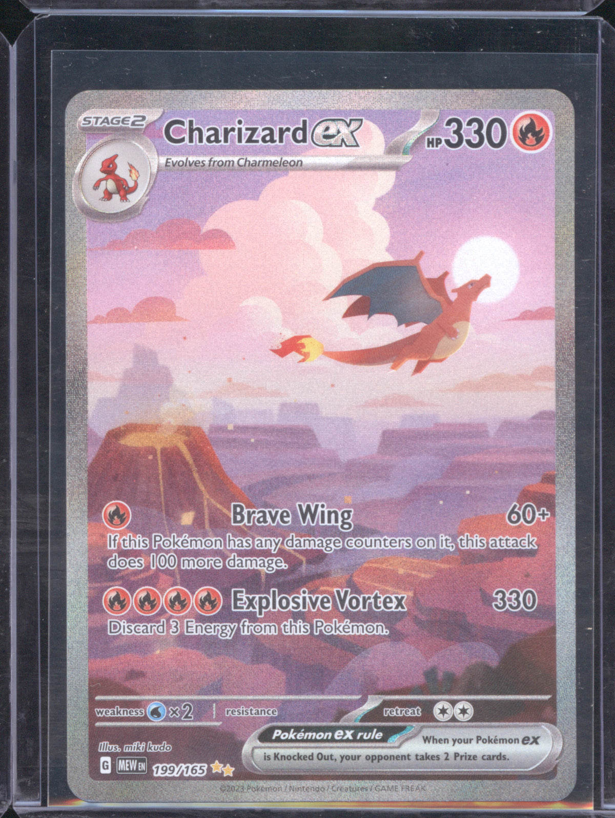 Charizard ex Pokemon Scarlet & Violet MEW 151 199/165 Special Illustration Rare