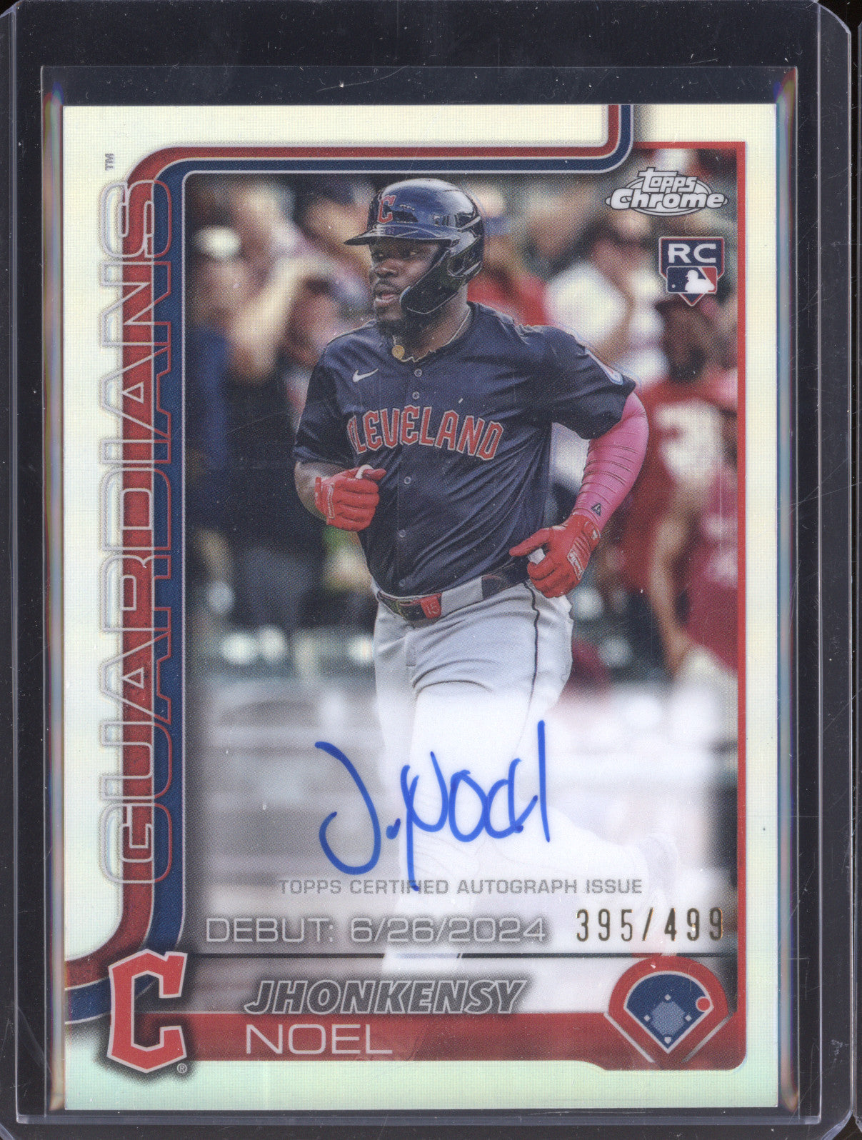 Jhonkensy Noel 2025 Topps Chrome Update CRDA-JN Refractor RC Auto /499