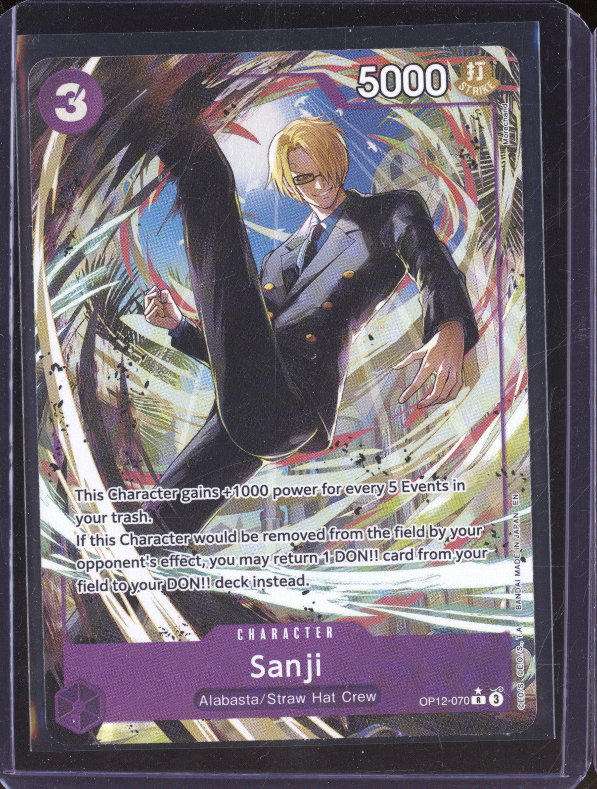 Sanji 2025 One Piece Legacy of the Master OP12-070 Rare Alt Art