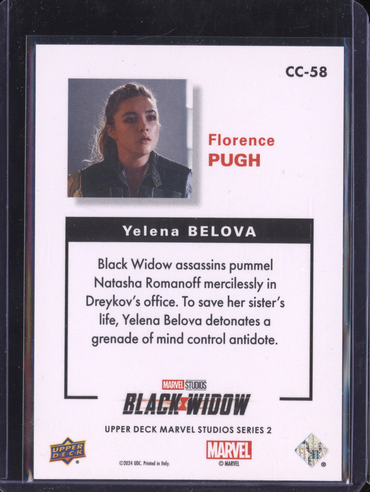 Yelena Belova 2024 Upper Deck Marvel Series 2 CC-58 Collector's Choice Blue