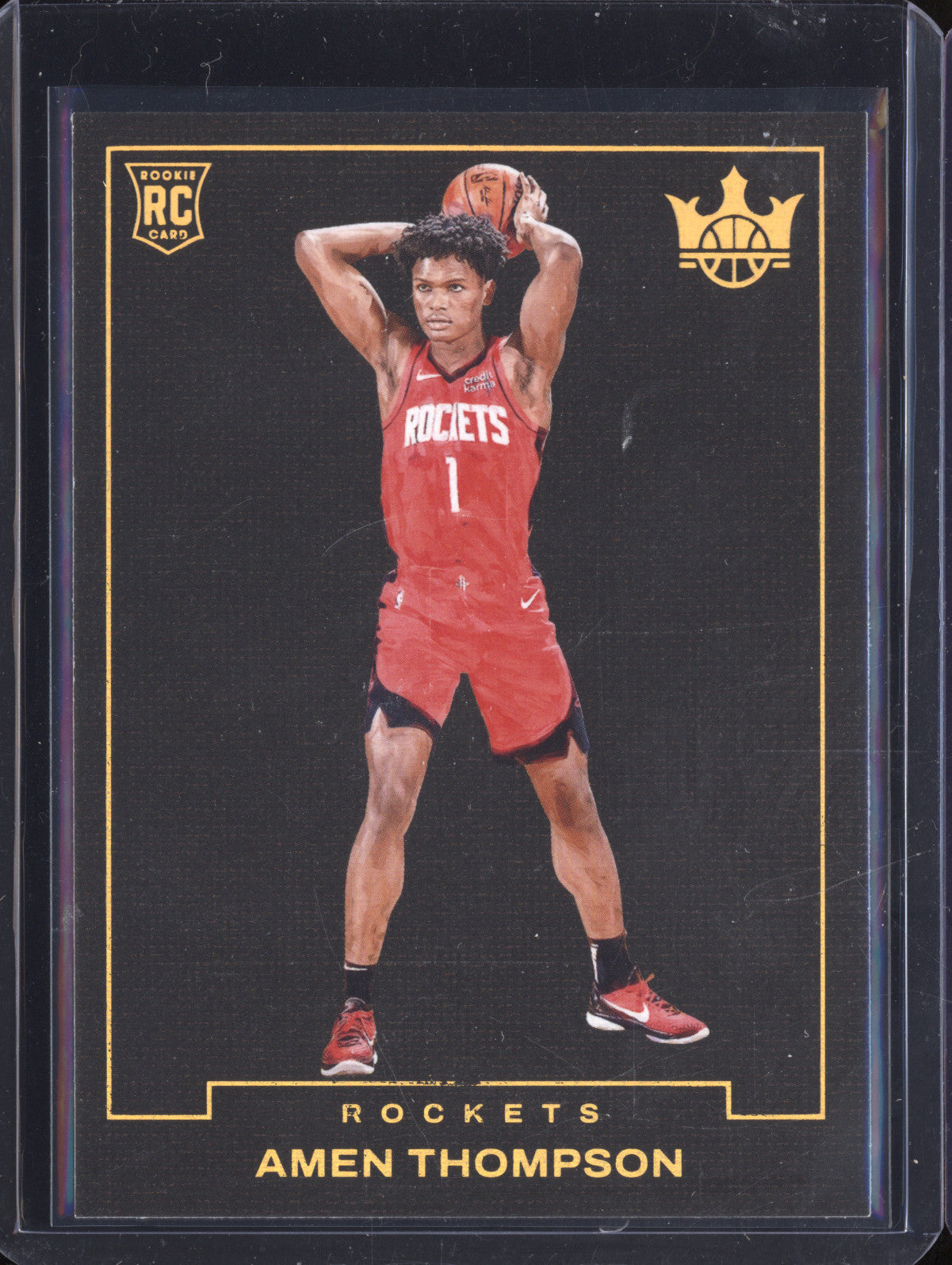 Amen Thompson 2023-24 Panini Court Kings 11 Blank Slate RC