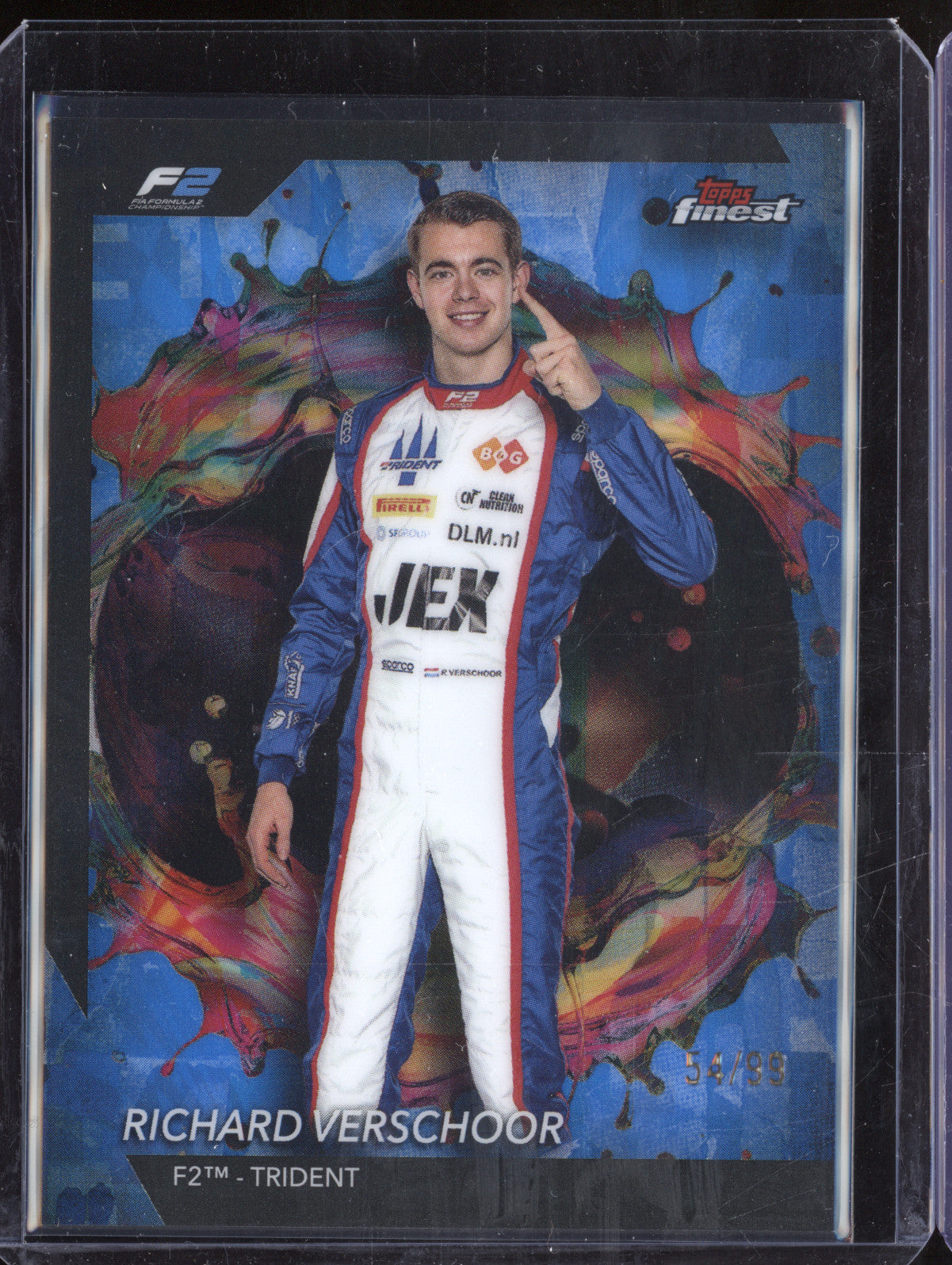 Richard Verschoor 2024 Topps Finest 237 Rare Blue Refractor