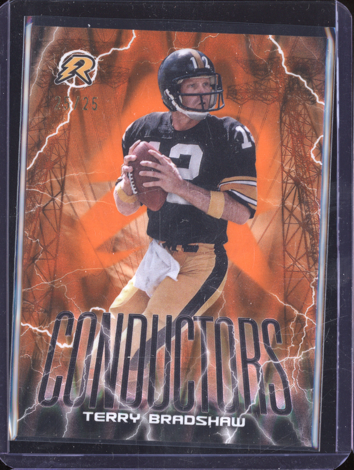 Terry Bradshaw 2024 Topps Resurgence C-20 Conductors Orange Power Surge 25/25