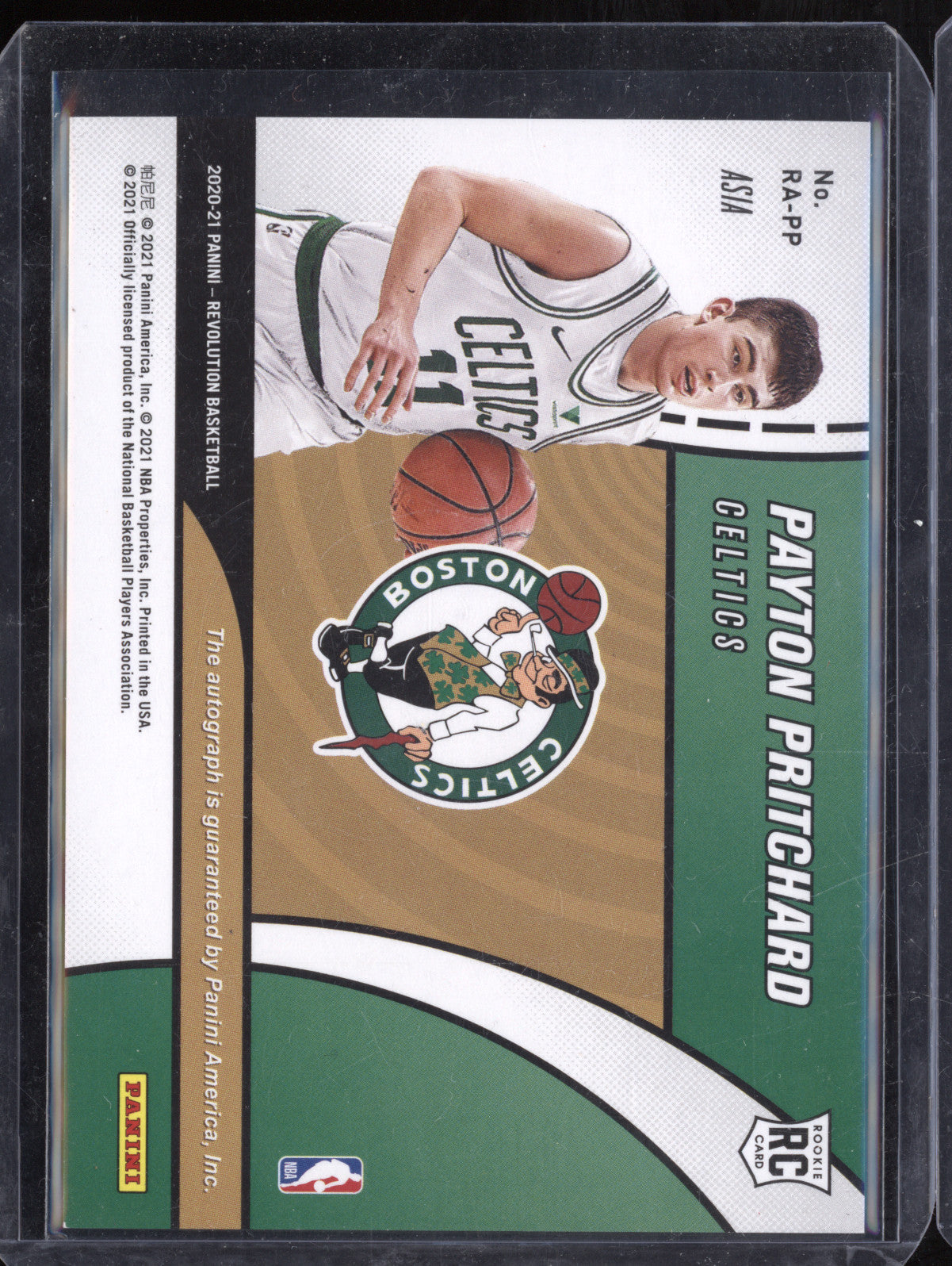 Payton Pritchard 2020-21 Panini Revolution RA-PP Revolution Auto Asia RC