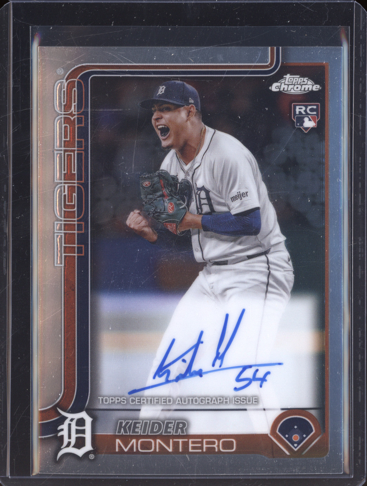 Keider Montero 2025 Topps Chrome Update RA-KM RC Auto