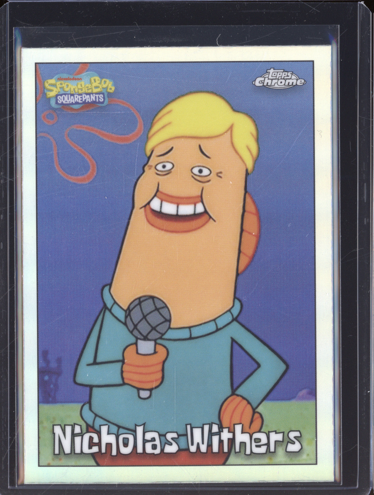 2025 Topps Chrome SpongeBob 25th Anniversary 187 Nicholas Withers Refractor