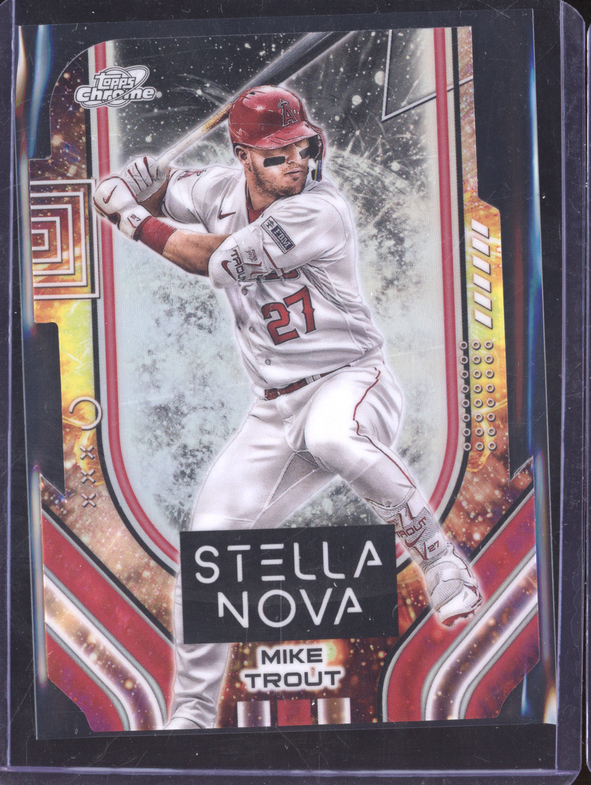 Mike Trout 2024 Topps Cosmic Chrome SN-7 Stella Nova