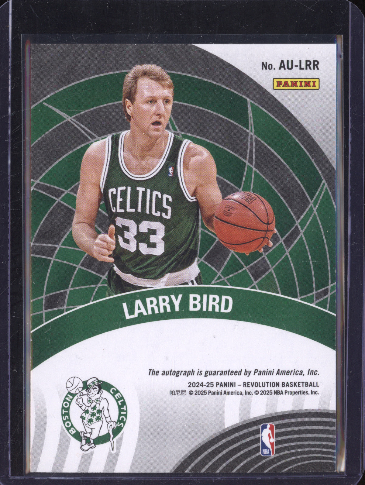 Larry Bird 2024-25 Panini Revolution AU-LRR Autograph