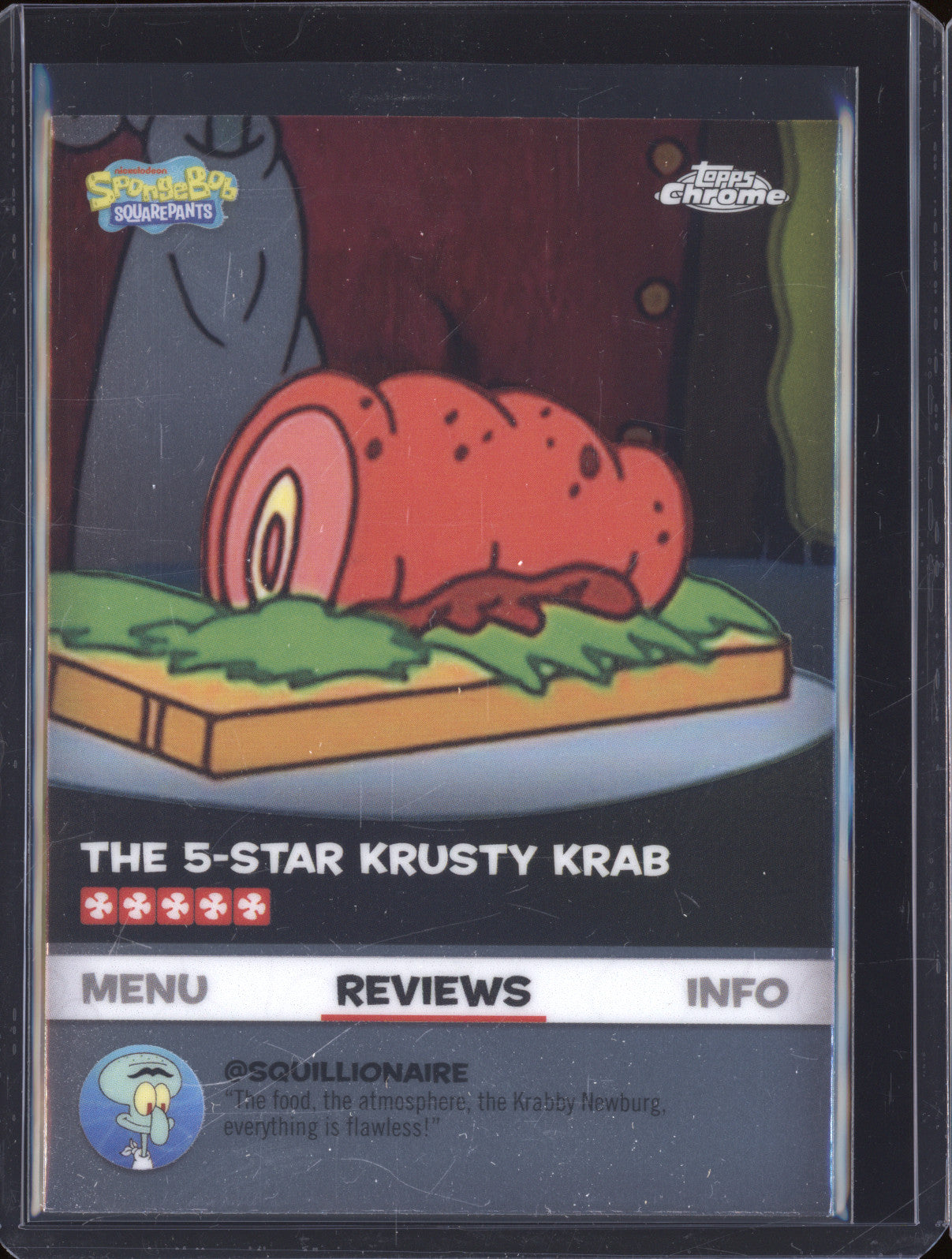 2025 Topps Chrome SpongeBob BB-17 The 5-Star Krusty Krab Reviews
